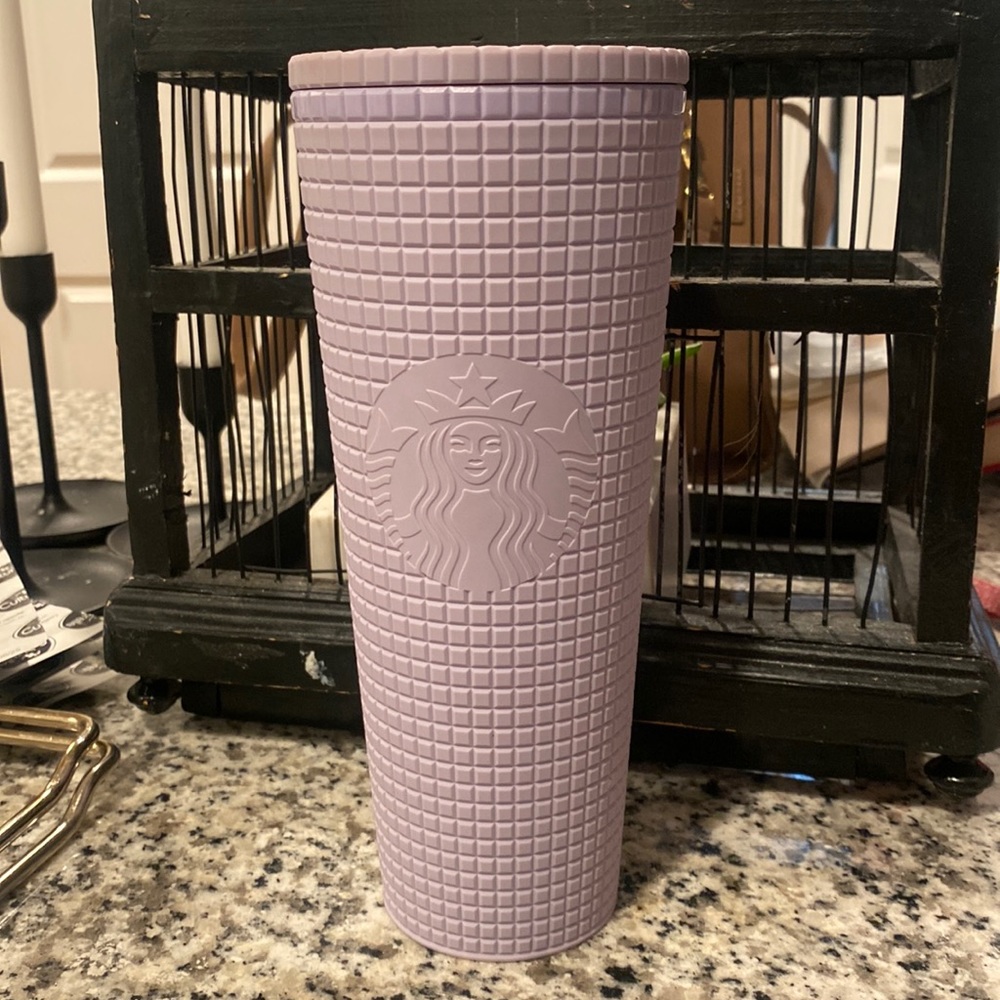 Starbucks Lilac Grid 24oz